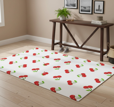 Nature vinyl rug with cherry blossom design - TenStickers
