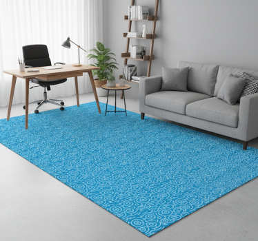 Office vinyl rug in abstract stains design - TenStickers