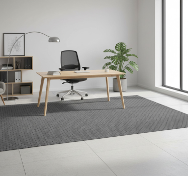 Office vinyl rug with 3d gray cubes design - TenStickers