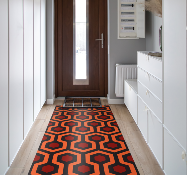 Shining hallway modern geometric rug - TenStickers
