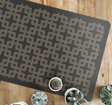Squares chained mosaic vinyl flooring - TenStickers