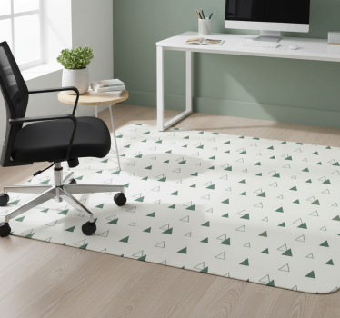 Triangles nature colours office vinyl rug - TenStickers