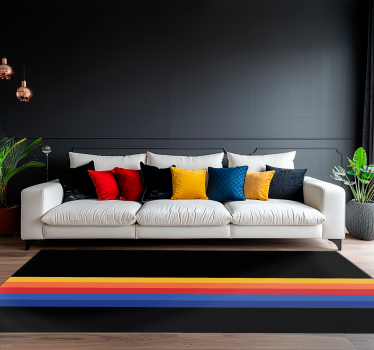 Minimalist Striped Accent stripes vinyl rug - TenStickers