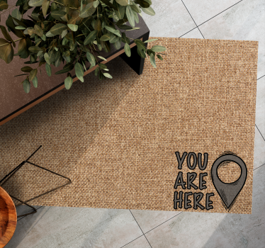 You are located Here  bespoke rugs - TenStickers