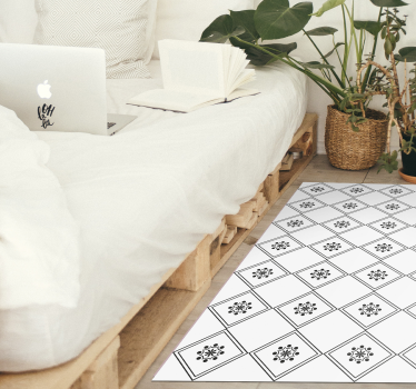 Zeus tile contemporary vinyl carpets - TenStickers