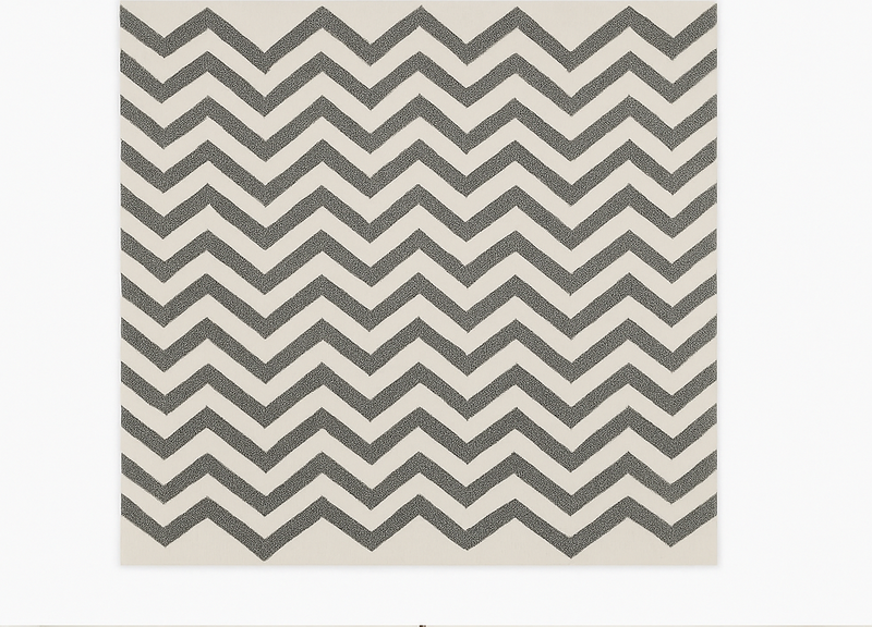 Chevron zigzag pattern dining room vinyl rug - TenStickers