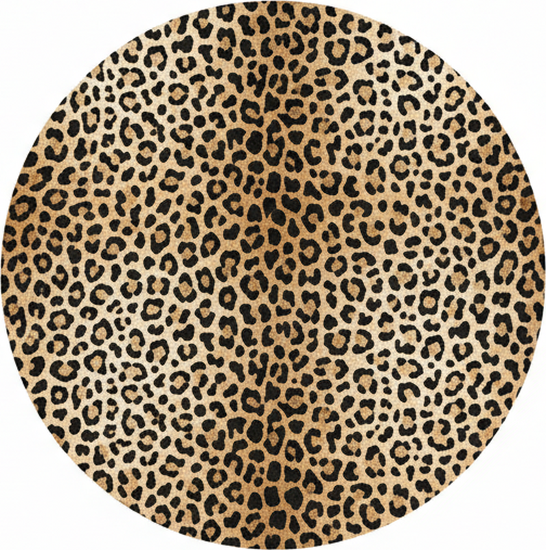 Living room vinyl rug panther print - TenStickers