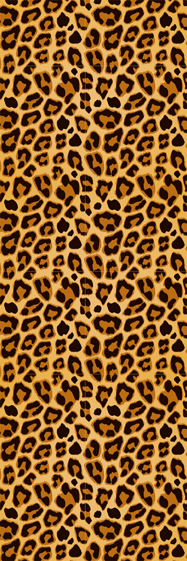 Animal vinyl rug leopard simple pattern - TenStickers
