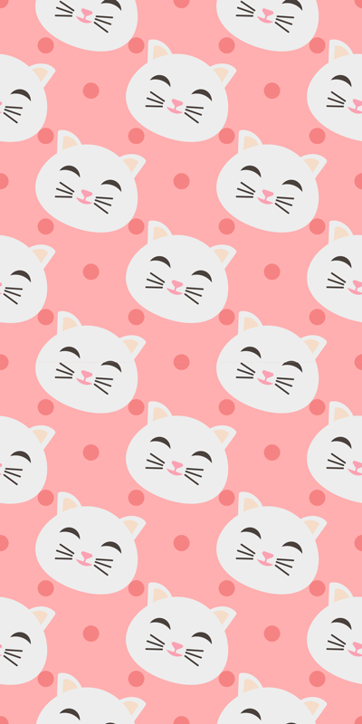 Funny little cats animal vinyl rug - TenStickers