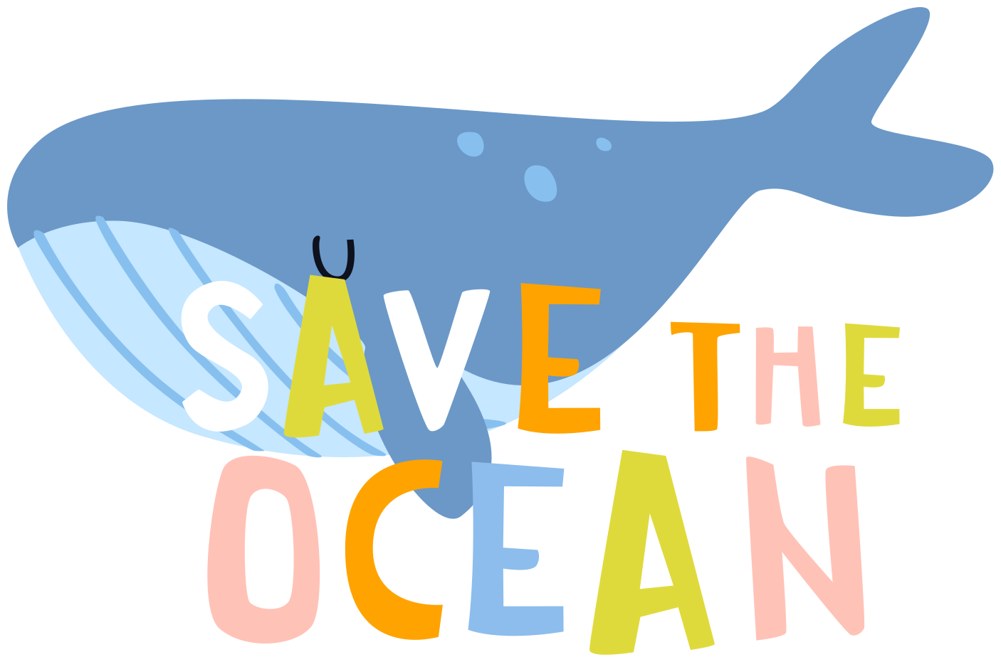 Animal vinyl rug save the ocean beluga - TenStickers