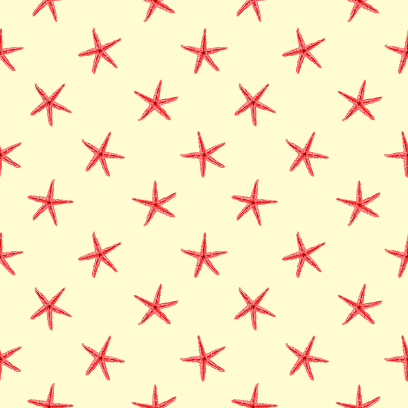 Animal vinyl rug starfish on fine sand - TenStickers