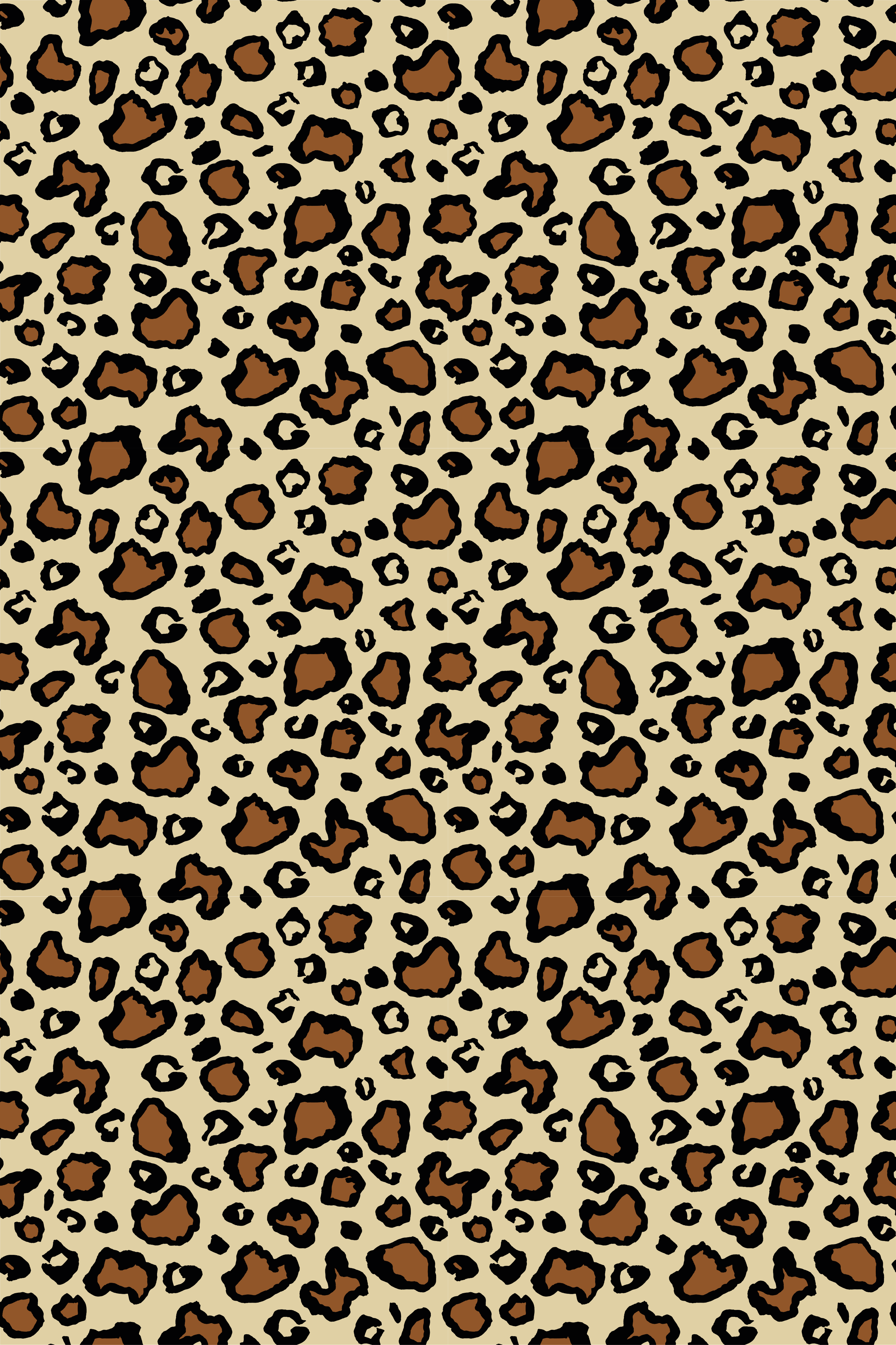 Animal vinyl rug classic leopard print - TenStickers