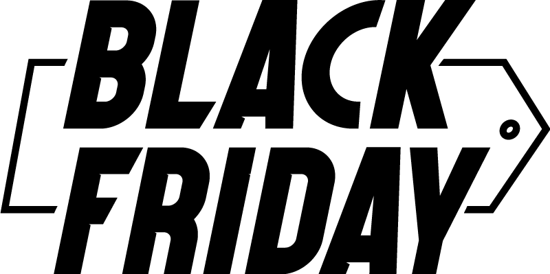 Black friday vinyl rug in modern cursive font - TenStickers