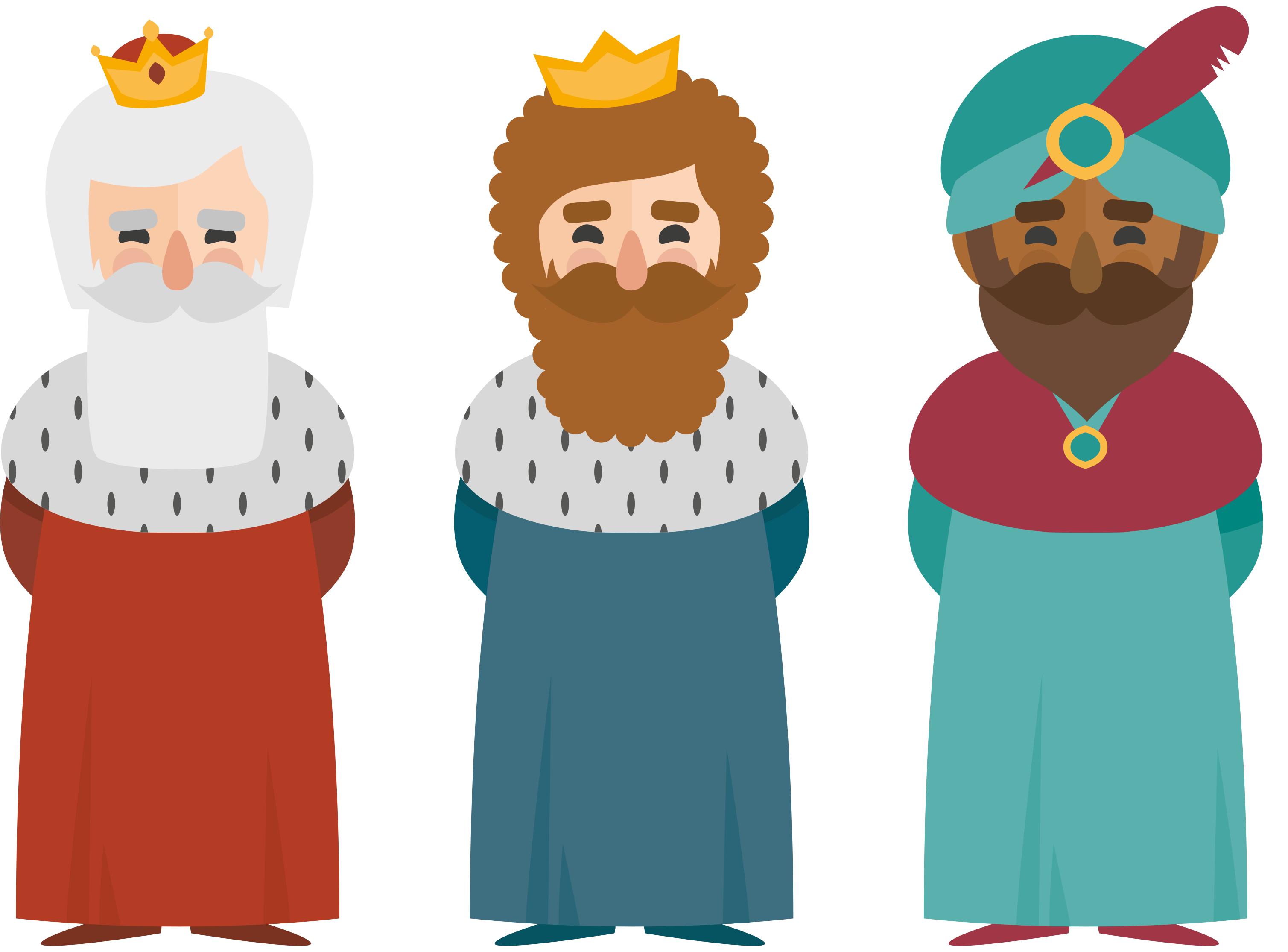 Christmas vinyl rug three kings - TenStickers