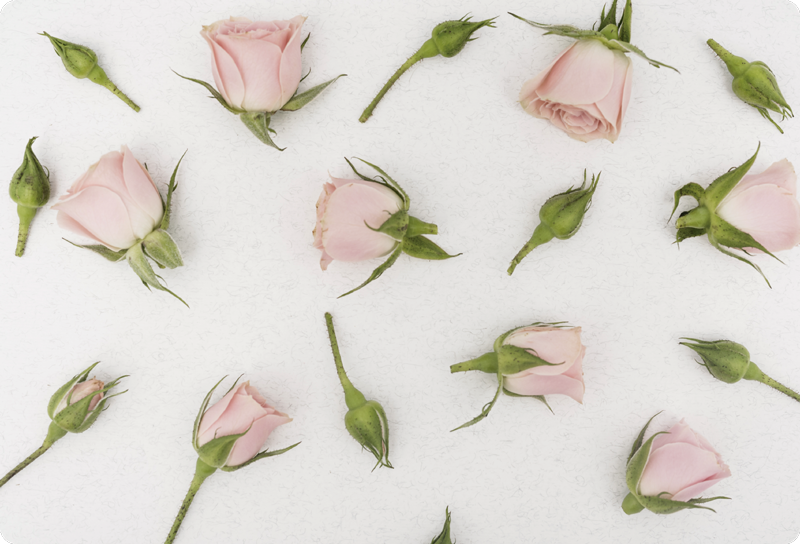 Romantic spring floral vinyl rug - TenStickers