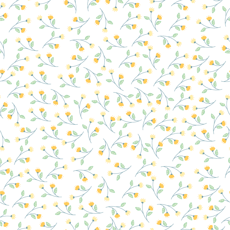 Floral vinyl rug in spring style - TenStickers