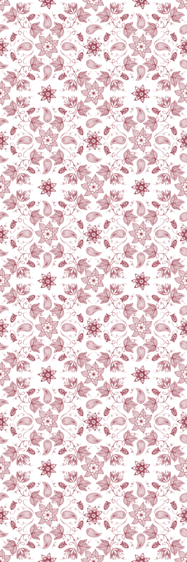 Floral vinyl rug floral pattern mat - TenStickers