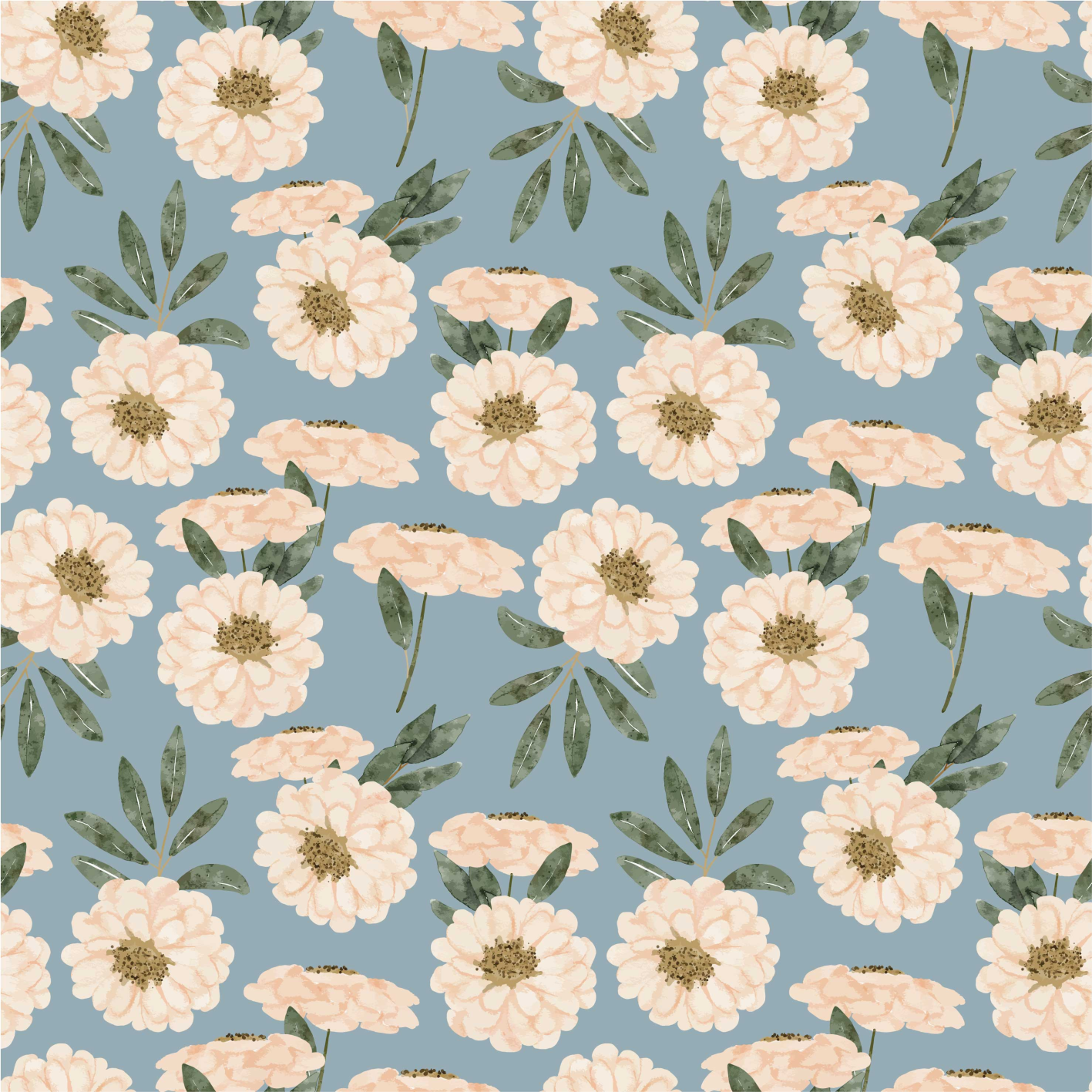 Exotic blossom flower vinyl rug - TenStickers