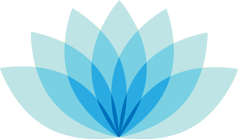 Flower vinyl rug monochrome lotus flower - TenStickers