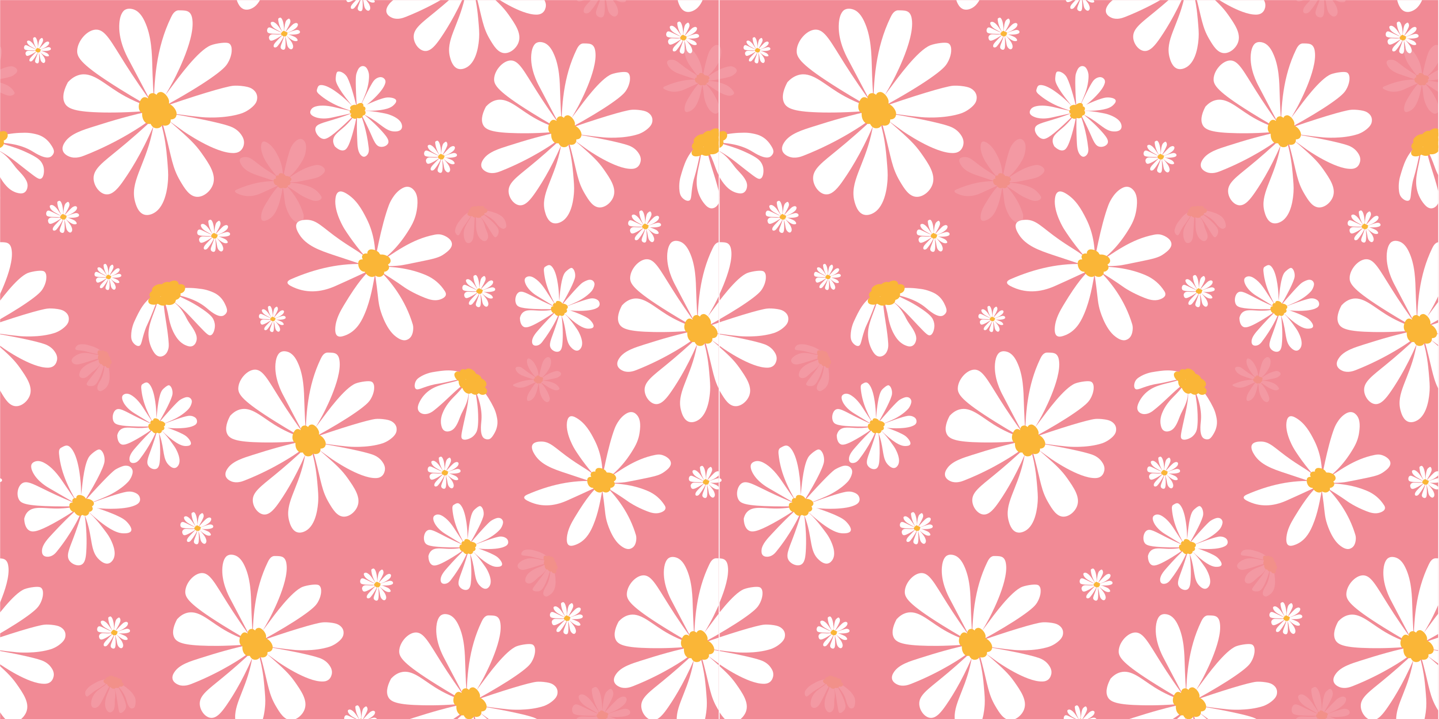 Vintage daisy flowers floral vinyl rug - TenStickers