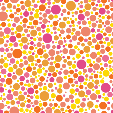 Dining room vinyl rug warm bubbles - TenStickers