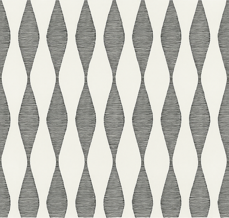Kitchen vinyl rug with beige rabaul ikaat pattern - TenStickers