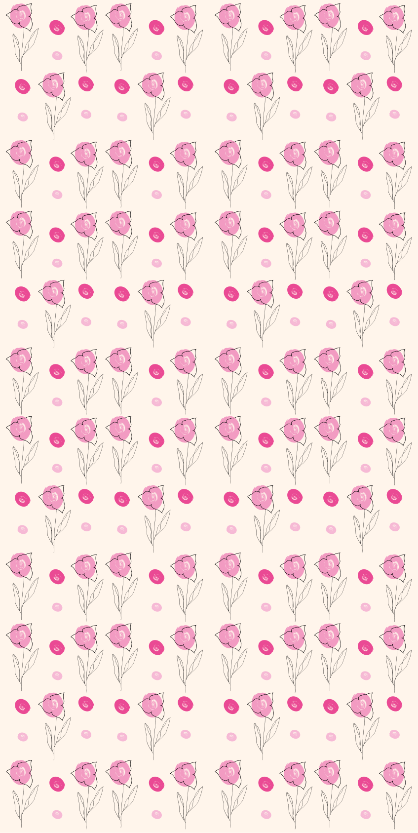 Floral vinyl rug bougainvillea pattern - TenStickers