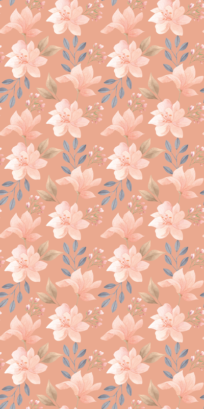 Blossom floral pattern floral vinyl rug - TenStickers