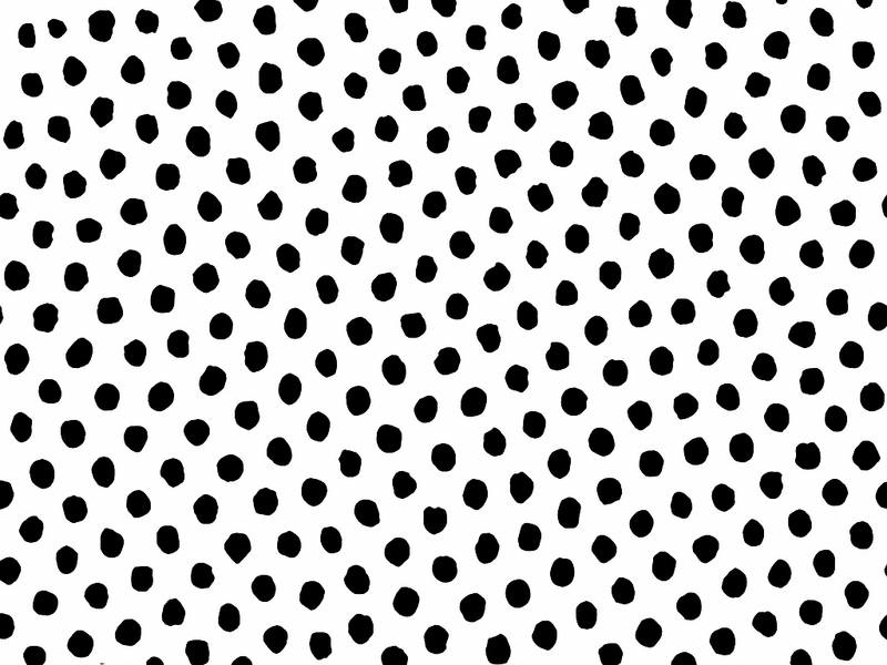 Animal print vinyl rug in black and white dalmatian - TenStickers