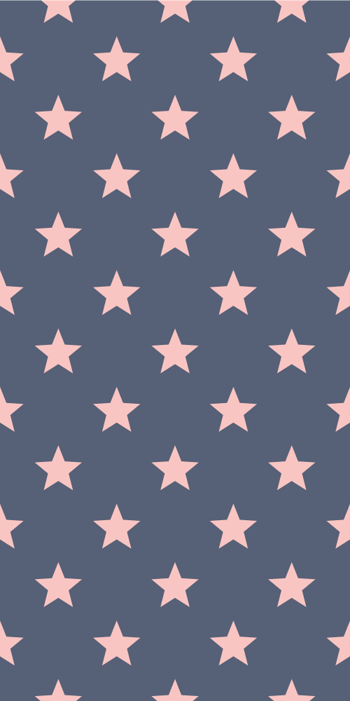Star vinyl rug in pink and grey stars - TenStickers