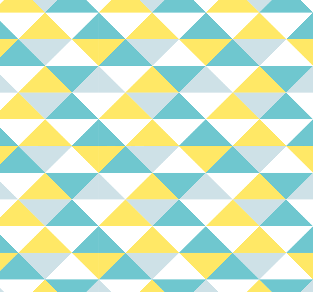 Geometric vinyl rug in yellow and blue tones - TenStickers