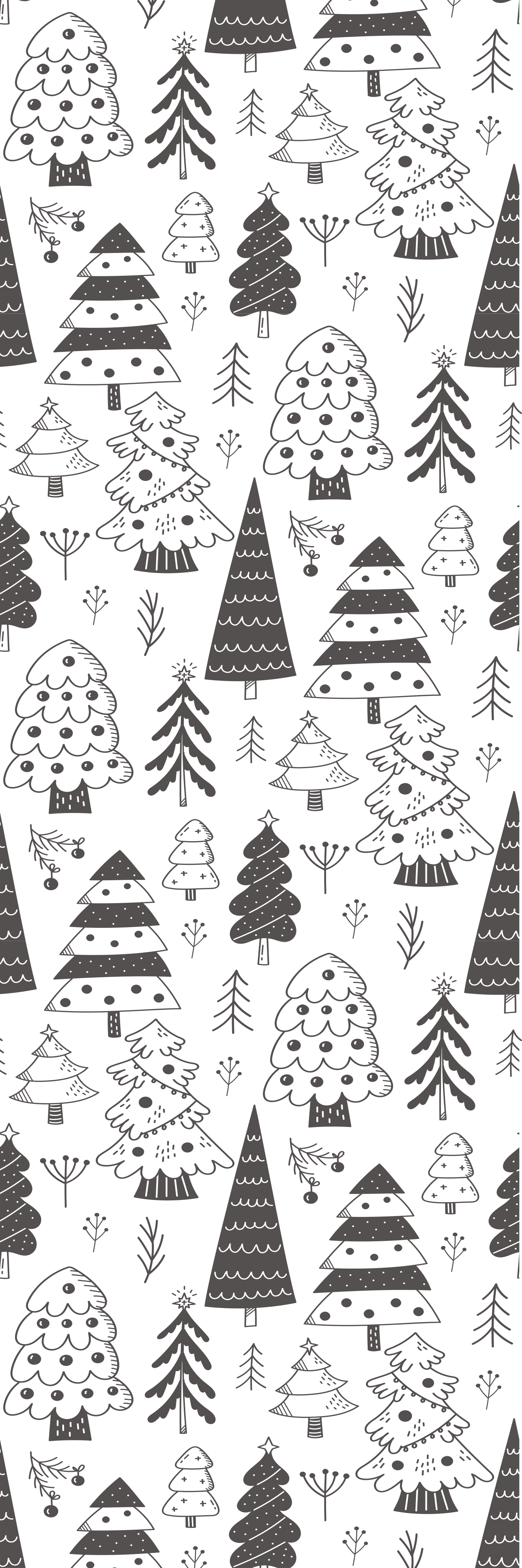 Christmas vinyl rug with christmas tree design - TenStickers