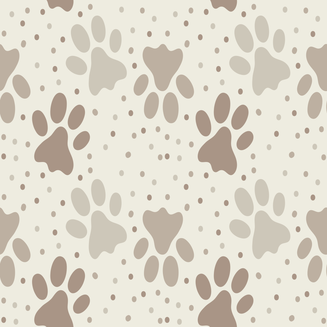 Bedroom vinyl rug dog's paw print design - TenStickers
