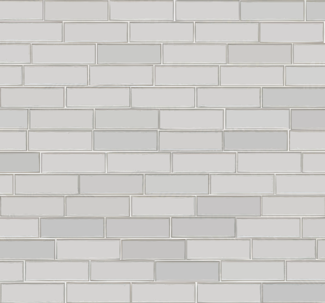 Bedroom vinyl rug with white brick design - TenStickers