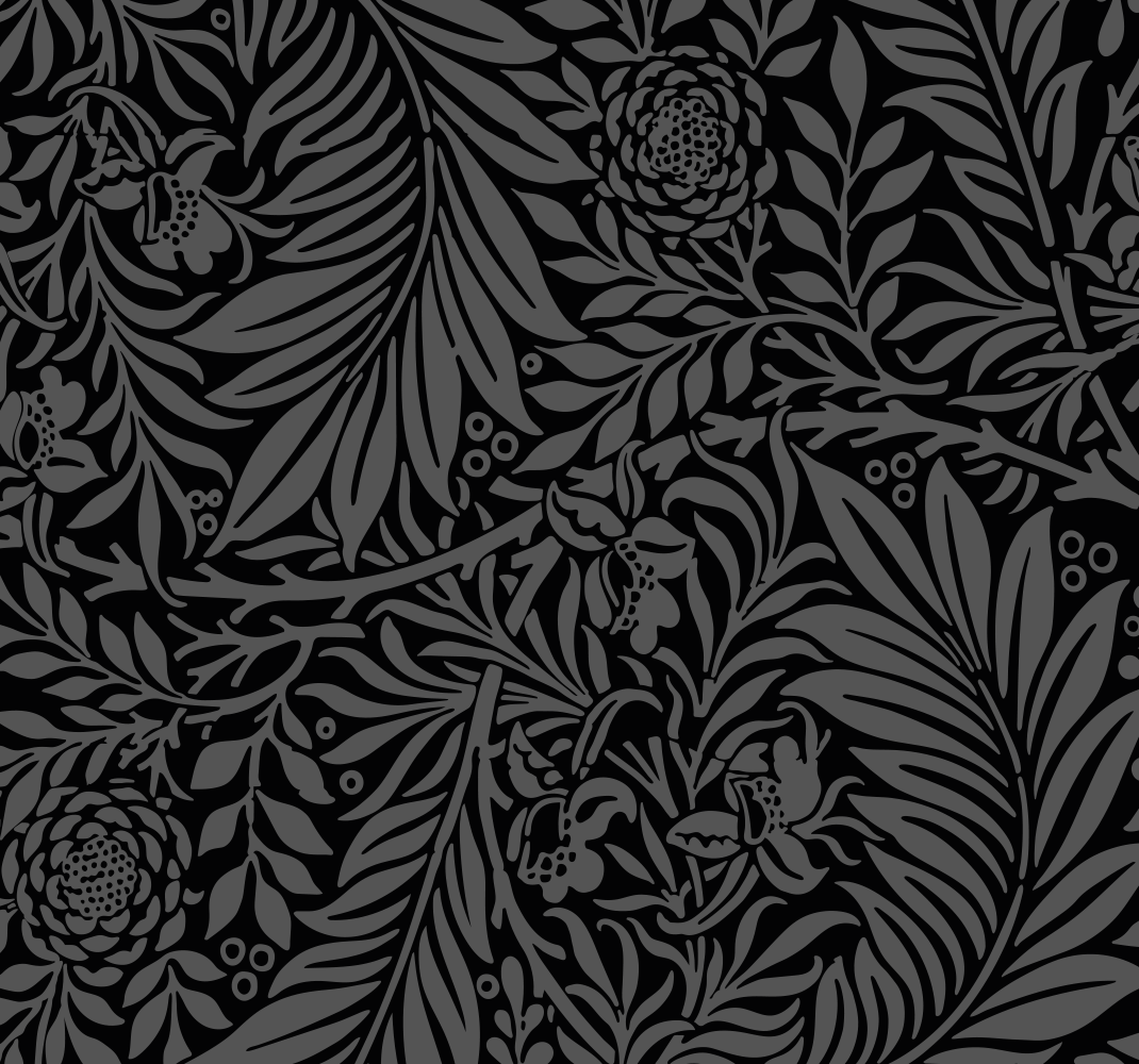 Black abstract patterns halloween bedroom vinyl rug - TenStickers