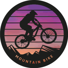 Nature vinyl rug for mountain bikers - TenStickers