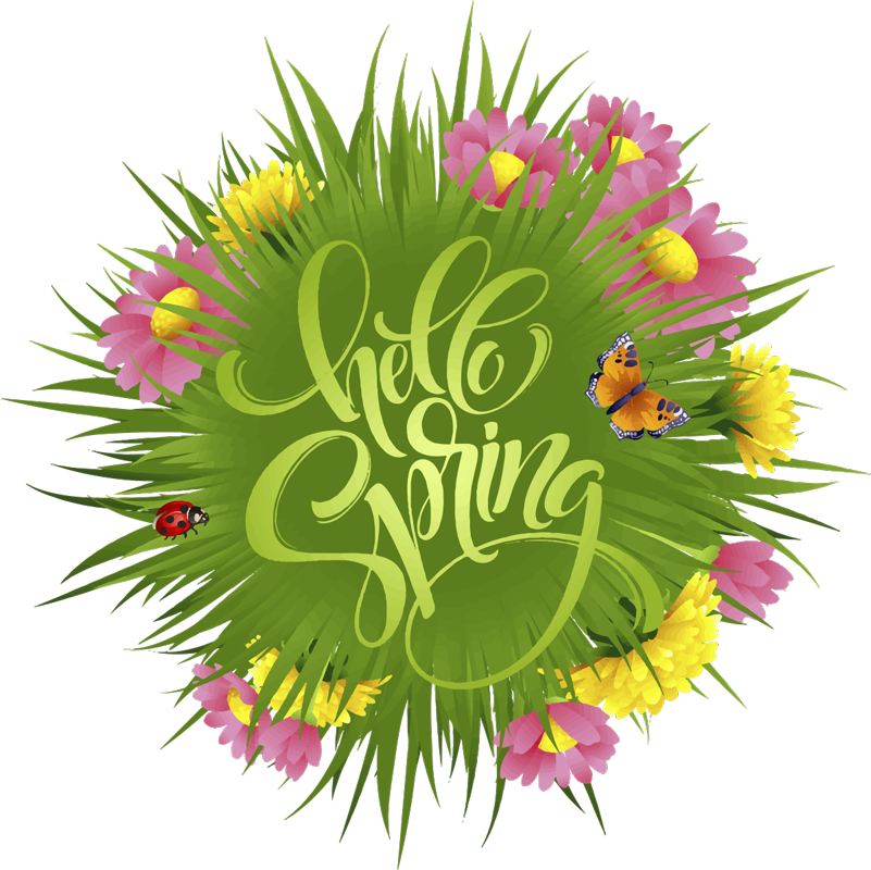 Spring field flower floral vinyl rug - TenStickers