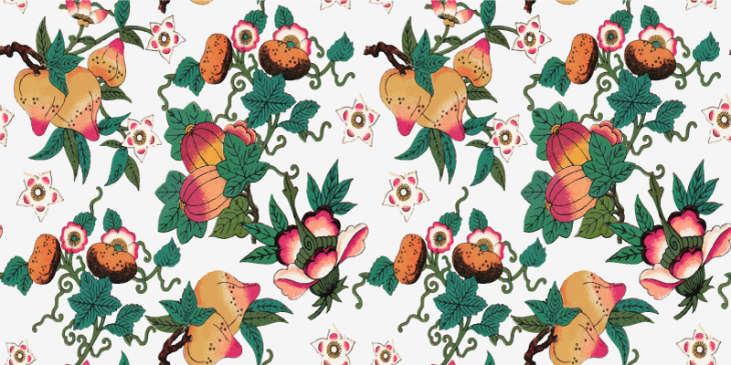 Multicolor floral summer print vinyl rug - TenStickers