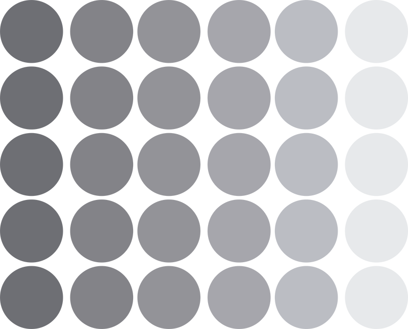 Geometric vinyl rug gray circular shapes - TenStickers