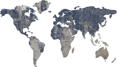 World map vinyl rug blue textured wall decor - TenStickers