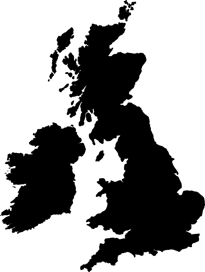 World map vinyl rug in monochrome england design - TenStickers