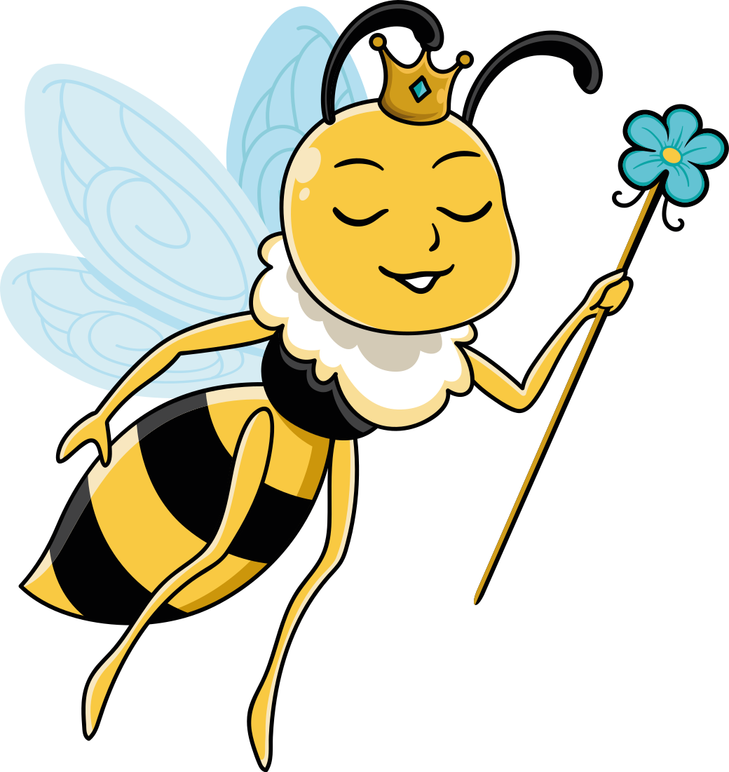 Kids vinyl rug with charming fairy bee design - TenStickers