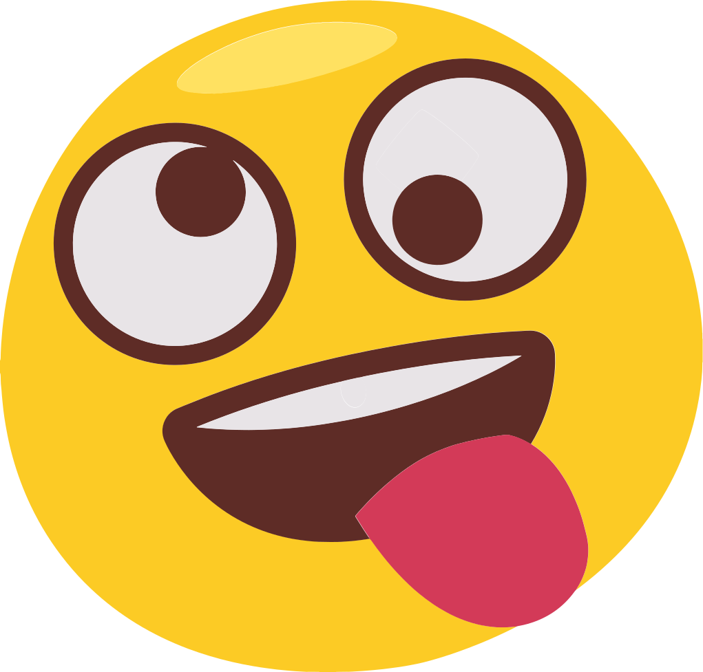 Kids vinyl rug playful emoji face - TenStickers