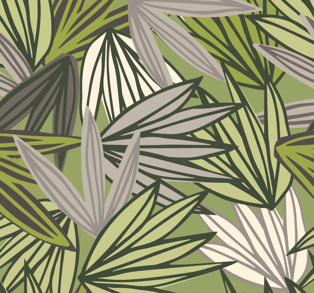 Bathroom vinyl rug jungle wallpaper with no fruit - TenStickers