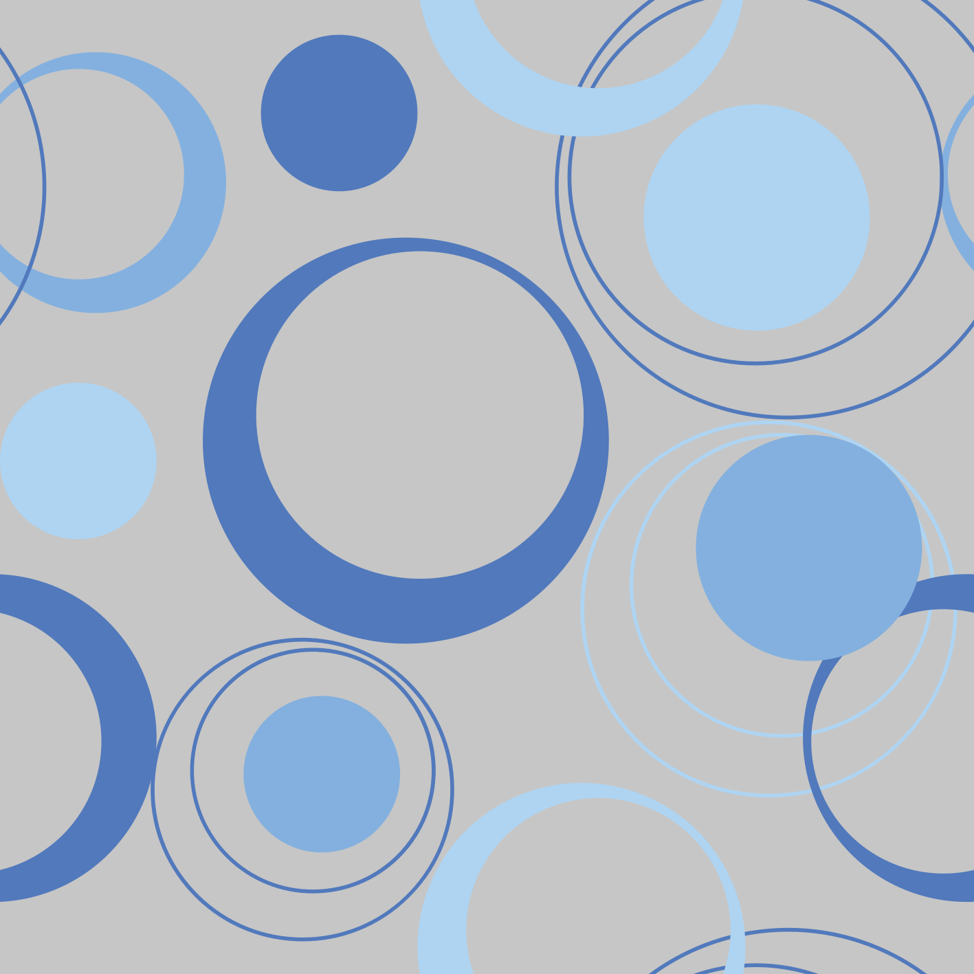 Bathroom vinyl rug in soft blue bubbles - TenStickers
