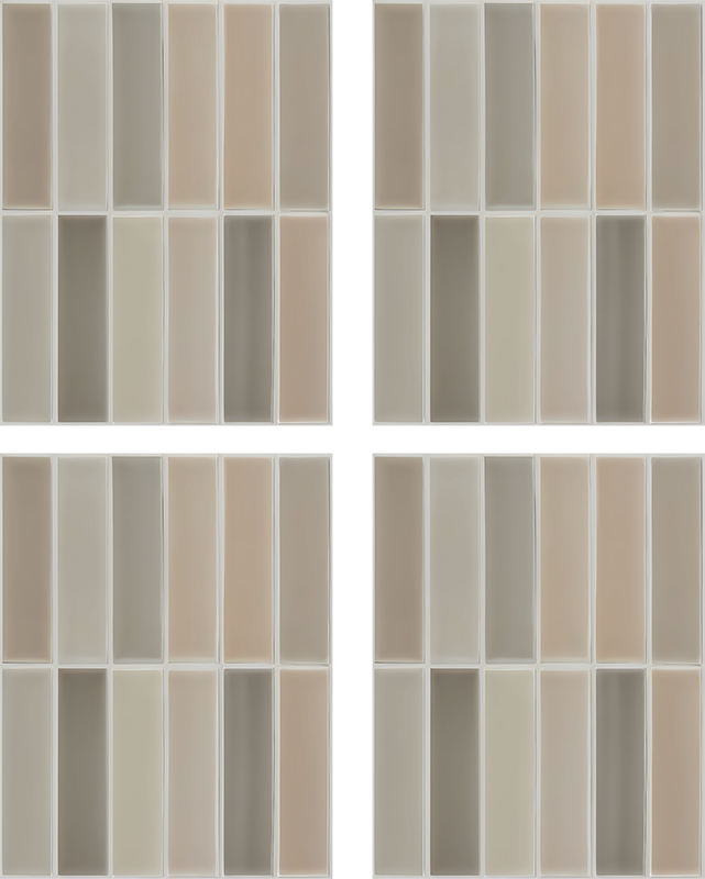 Bathroom vinyl rug with rectangle pattern - TenStickers