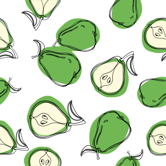 Kitchen vinyl rug pear kitchen tile stickers - TenStickers