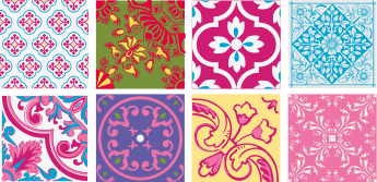 Kitchen vinyl rug vibrant mediterranean tiles - TenStickers