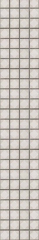 Kitchen vinyl rug with white abstract tile shapes - TenStickers