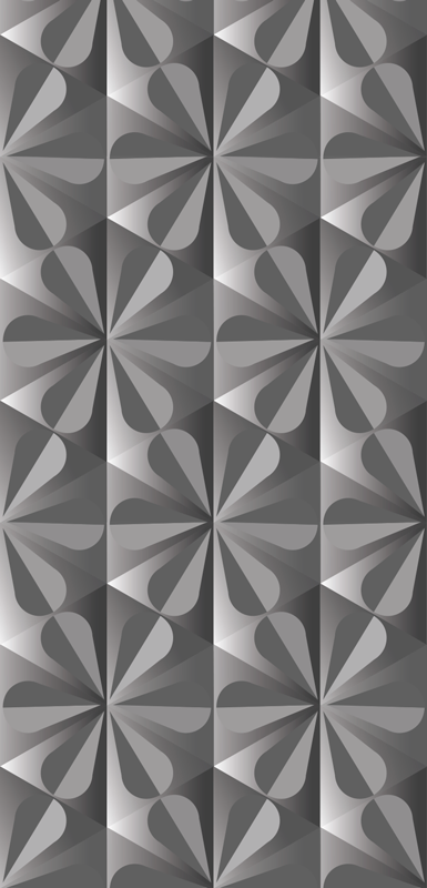 Kitchen vinyl rug vintage geometric floral design - TenStickers